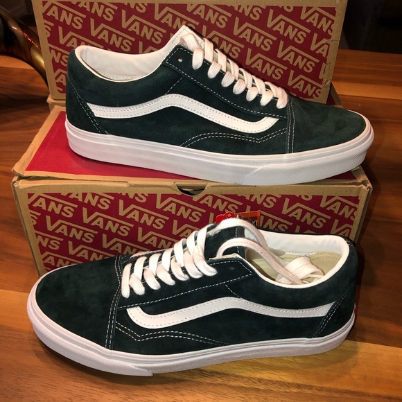 vans old skool forest green